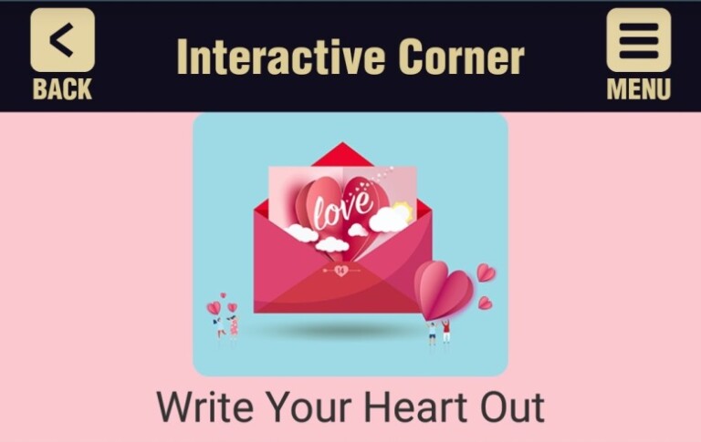 Send your caring message through the SIE mobile app